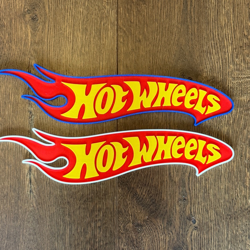 Hot Wheels Race Car Wall Plaque: Kids Room Decor, Car Lover Gift Pack of 2